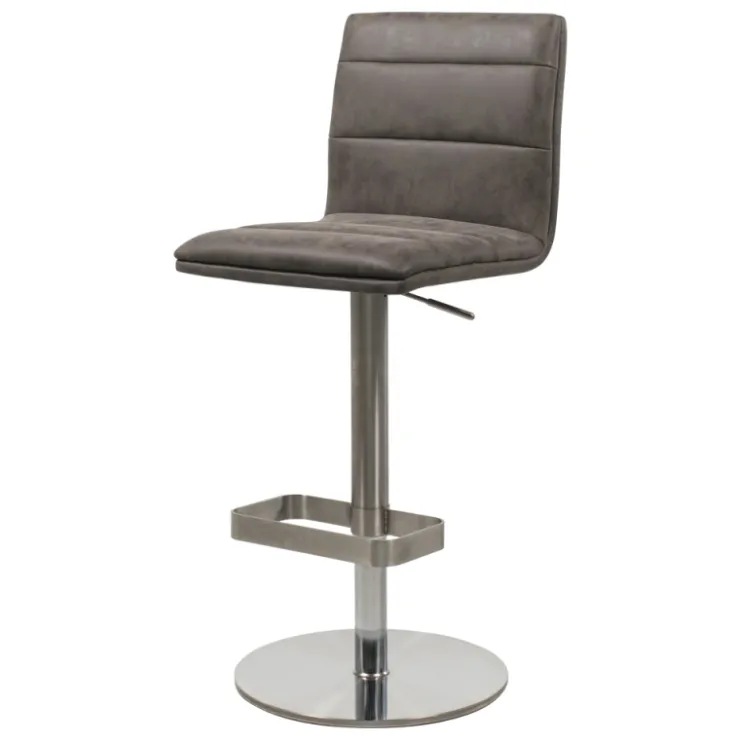 Tabouret Snack (assise +/- 65 Cm)|Tabouret De Bar (assise +/- 80 Cm)*NouméaTabouret réglable en hauteur pied métal et coque rembourrée