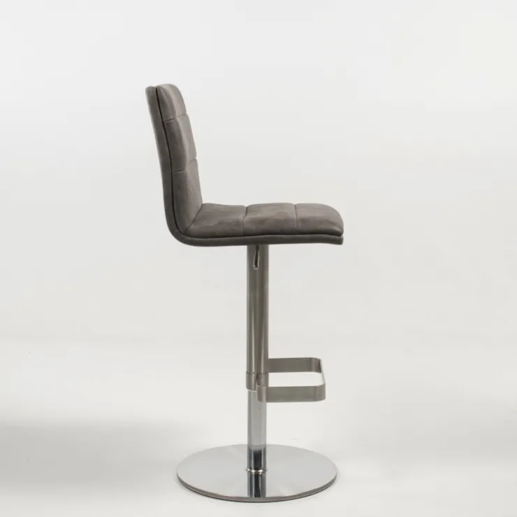 Tabouret Snack (assise +/- 65 Cm)|Tabouret De Bar (assise +/- 80 Cm)*NouméaTabouret réglable en hauteur pied métal et coque rembourrée