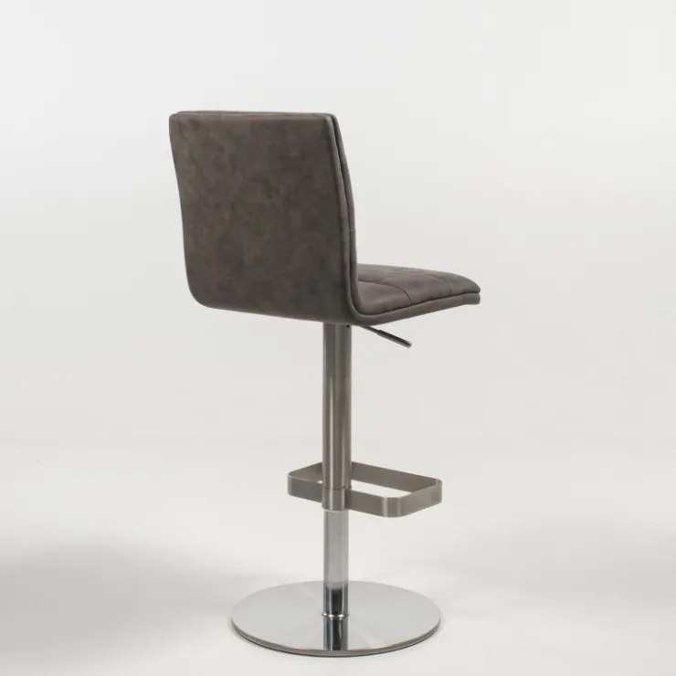 Tabouret Snack (assise +/- 65 Cm)|Tabouret De Bar (assise +/- 80 Cm)*NouméaTabouret réglable en hauteur pied métal et coque rembourrée