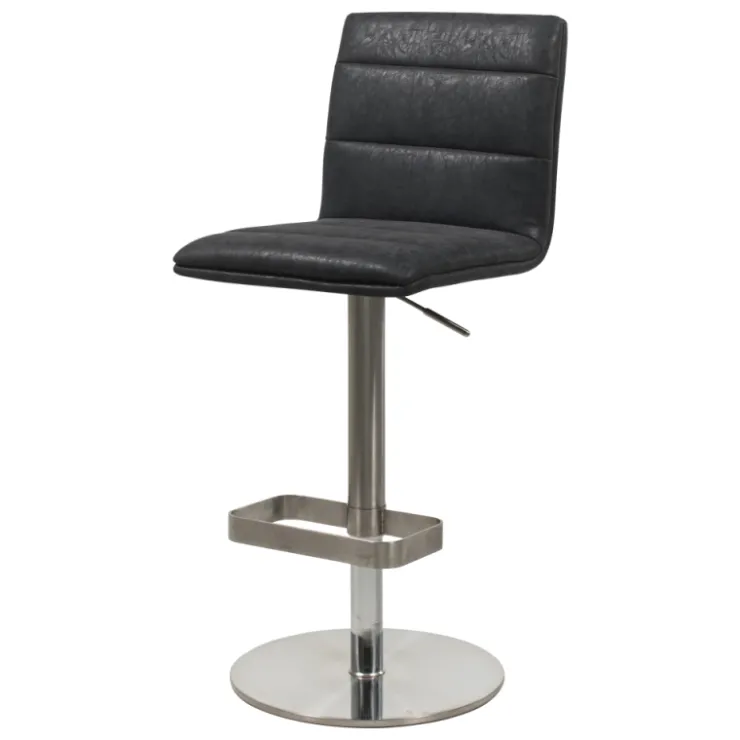 Tabouret Snack (assise +/- 65 Cm)|Tabouret De Bar (assise +/- 80 Cm)*NouméaTabouret réglable en hauteur pied métal et coque rembourrée