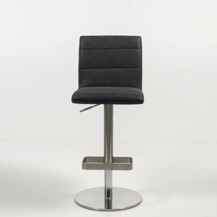 Tabouret Snack (assise +/- 65 Cm)|Tabouret De Bar (assise +/- 80 Cm)*NouméaTabouret réglable en hauteur pied métal et coque rembourrée