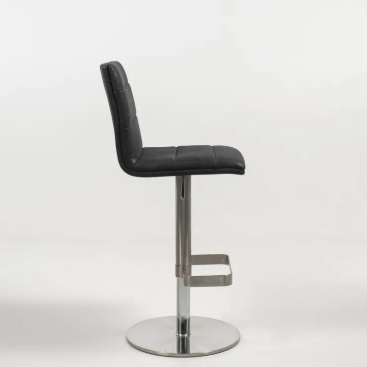 Tabouret Snack (assise +/- 65 Cm)|Tabouret De Bar (assise +/- 80 Cm)*NouméaTabouret réglable en hauteur pied métal et coque rembourrée