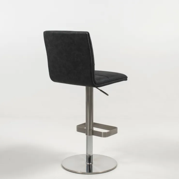 Tabouret Snack (assise +/- 65 Cm)|Tabouret De Bar (assise +/- 80 Cm)*NouméaTabouret réglable en hauteur pied métal et coque rembourrée