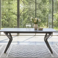 Couture Table De Salle à Manger*Nova Table céramique design extensible pieds en X