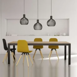 Cancio Chaise Pour Chambre|Chaise De Salle à Manger*Nuba Chaise scandinave en tissu avec pieds en bois