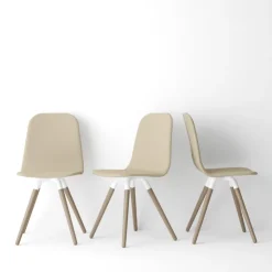 Cancio Chaise De Cuisine|Chaise De Salle à Manger*Nuba Chaise scandinave en synthétique et bois