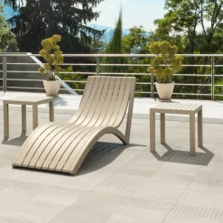 Table De Jardin*Ocean Side Table basse d’appoint carrée en résine pour jardin