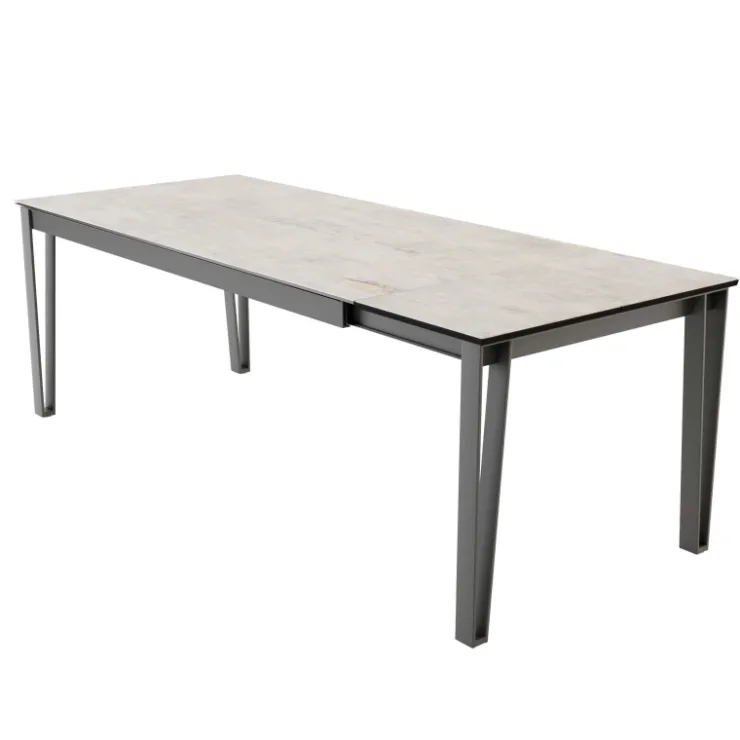Cancio Table De Salle à Manger*Okaso Table extensible moderne en céramique pieds en épingle
