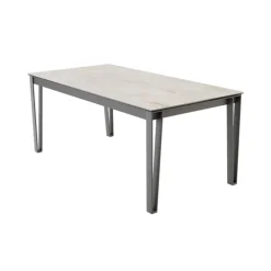 Cancio Table De Salle à Manger*Okaso Table extensible moderne en céramique pieds en épingle