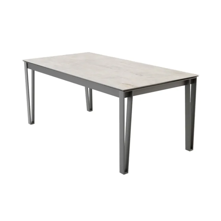 Cancio Table De Salle à Manger*Okaso Table extensible moderne en céramique pieds en épingle