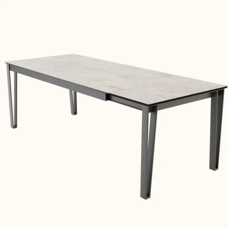 Cancio Table De Salle à Manger*Okaso Table extensible moderne en céramique pieds en épingle