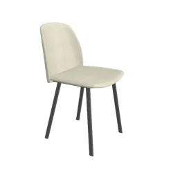 Perfecta Chaise De Salle à Manger|Chaise Salon*Olivia Chaise tendance en tissu et pieds métal