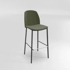 Perfecta Tabouret De Bar (assise +/- 80 Cm)*Olivia Tabouret de bar en tissu avec pieds métal