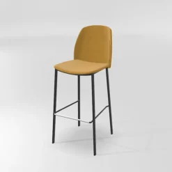 Perfecta Tabouret De Bar (assise +/- 80 Cm)*Olivia Tabouret de bar en tissu avec pieds métal