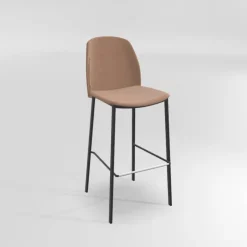 Perfecta Tabouret De Bar (assise +/- 80 Cm)*Olivia Tabouret de bar en tissu avec pieds métal