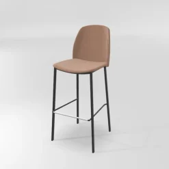 Perfecta Tabouret De Bar (assise +/- 80 Cm)*Olivia Tabouret de bar en tissu avec pieds métal