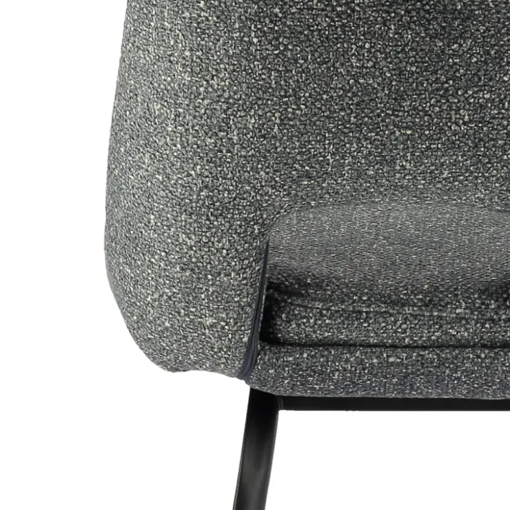 Tabouret Snack (assise +/- 65 Cm)|Tabouret De Bar (assise +/- 80 Cm)*OlivierTabouret snack en tissu avec pieds en métal