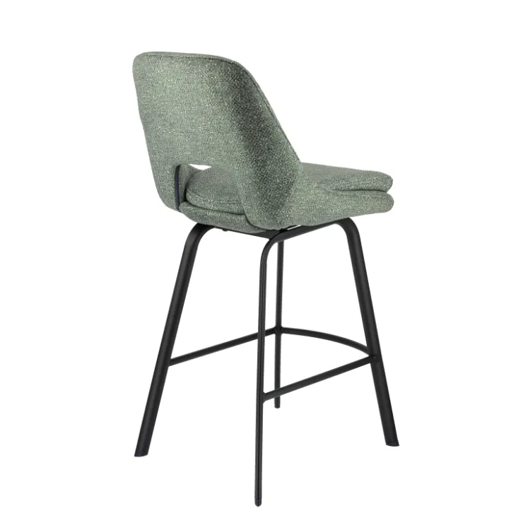 Tabouret Snack (assise +/- 65 Cm)|Tabouret De Bar (assise +/- 80 Cm)*OlivierTabouret snack en tissu avec pieds en métal