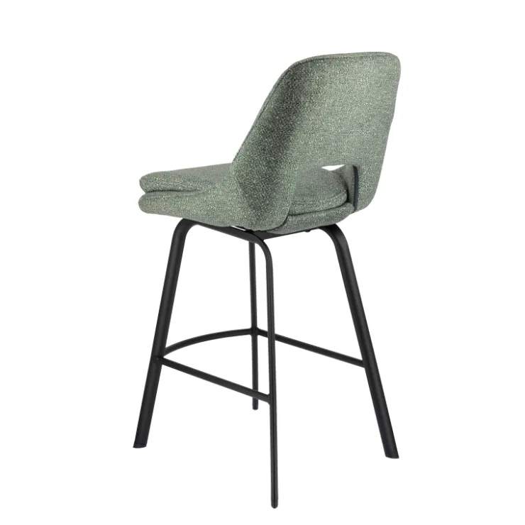 Tabouret Snack (assise +/- 65 Cm)|Tabouret De Bar (assise +/- 80 Cm)*OlivierTabouret snack en tissu avec pieds en métal