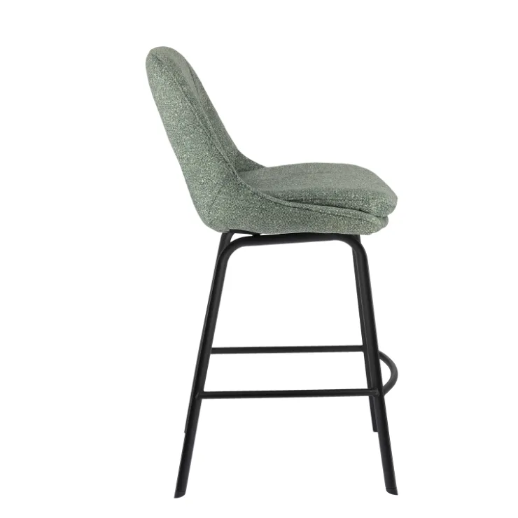 Tabouret Snack (assise +/- 65 Cm)|Tabouret De Bar (assise +/- 80 Cm)*OlivierTabouret snack en tissu avec pieds en métal