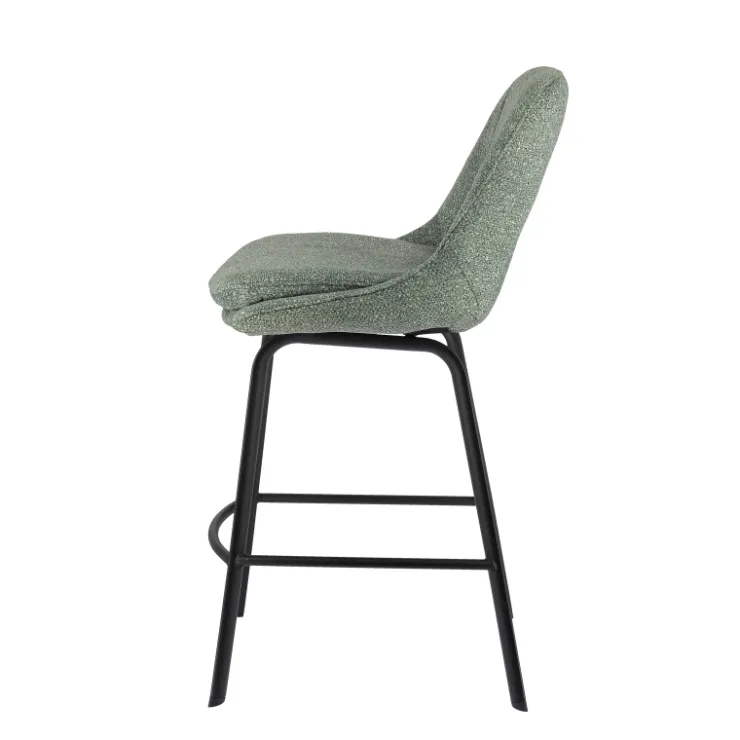 Tabouret Snack (assise +/- 65 Cm)|Tabouret De Bar (assise +/- 80 Cm)*OlivierTabouret snack en tissu avec pieds en métal