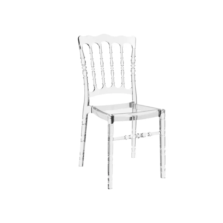 Chaise De Cuisine|Chaise De Salle à Manger*Opera Chaise Napoléon empilable revisitée en polycarbonate transparent