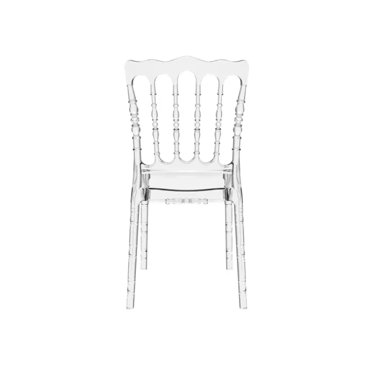 Chaise De Cuisine|Chaise De Salle à Manger*Opera Chaise Napoléon empilable revisitée en polycarbonate transparent