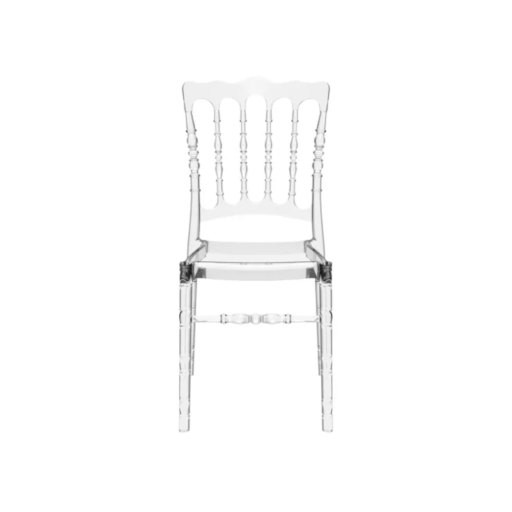 Chaise De Cuisine|Chaise De Salle à Manger*Opera Chaise Napoléon empilable revisitée en polycarbonate transparent