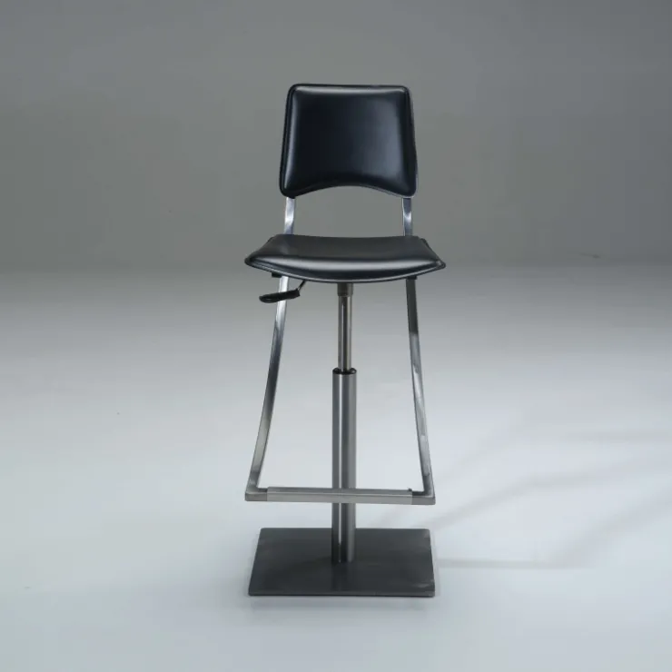 Carrier Tabouret Snack (assise +/- 65 Cm)|Tabouret De Bar (assise +/- 80 Cm)*Ophélie ® Tabouret réglable en métal et croûte de cuir