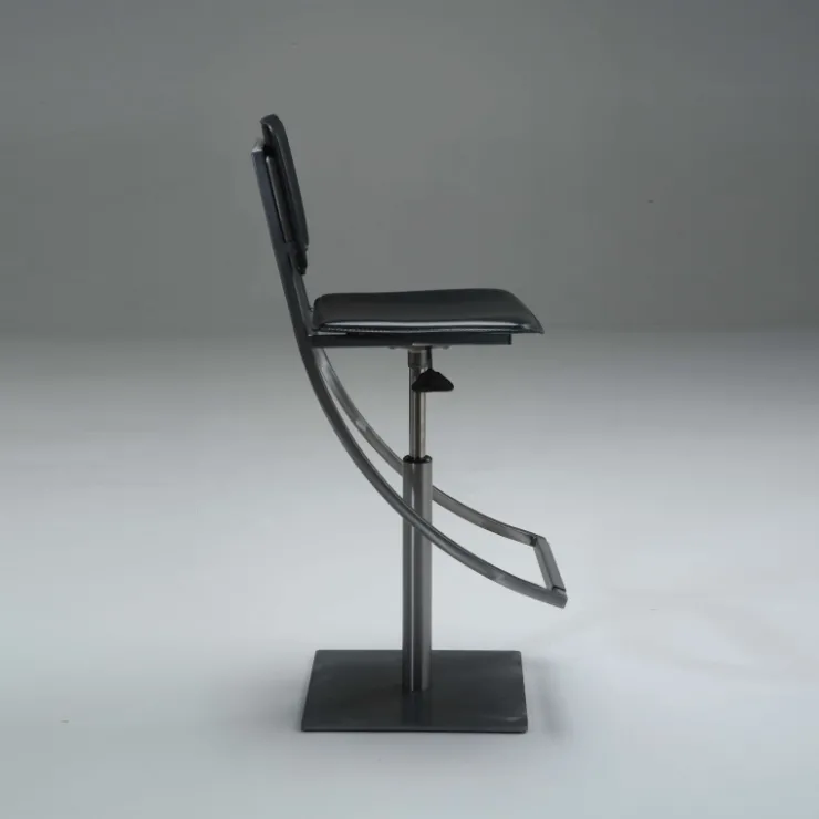 Carrier Tabouret Snack (assise +/- 65 Cm)|Tabouret De Bar (assise +/- 80 Cm)*Ophélie ® Tabouret réglable en métal et croûte de cuir
