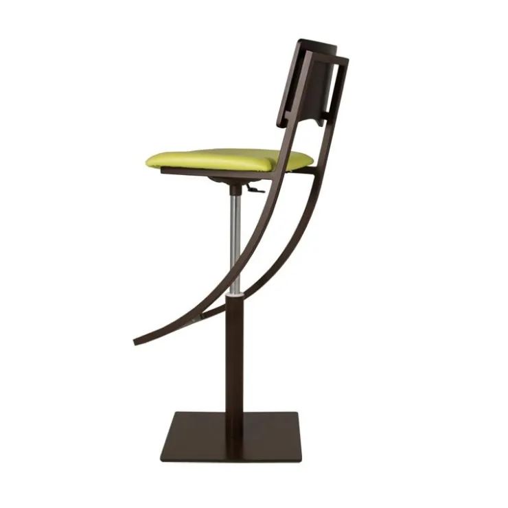Carrier Tabouret Snack (assise +/- 65 Cm)|Tabouret De Bar (assise +/- 80 Cm)*Ophélie ® Tabouret réglable en métal et synthétique dossier bois wengé