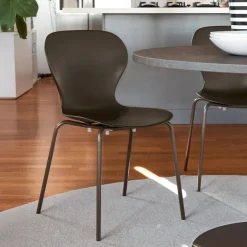 Chaise De Cuisine|Chaise De Salle à Manger*OPS ! Connubia© Chaise italienne empilable en polypropylène avec pieds en métal