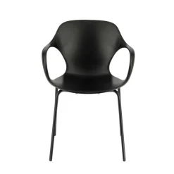 Chaise De Cuisine|Chaise De Salle à Manger*OPS ! Connubia© Fauteuil design italien empilable en polypropylène avec pieds en métal