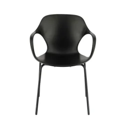 Chaise De Cuisine|Chaise De Salle à Manger*OPS ! Connubia© Fauteuil design italien empilable en polypropylène avec pieds en métal