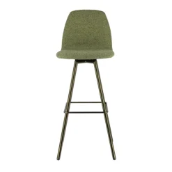 Perfecta Tabouret De Bar (assise +/- 80 Cm)*Osaka Tabouret de bar moderne en tissu et pieds en métal