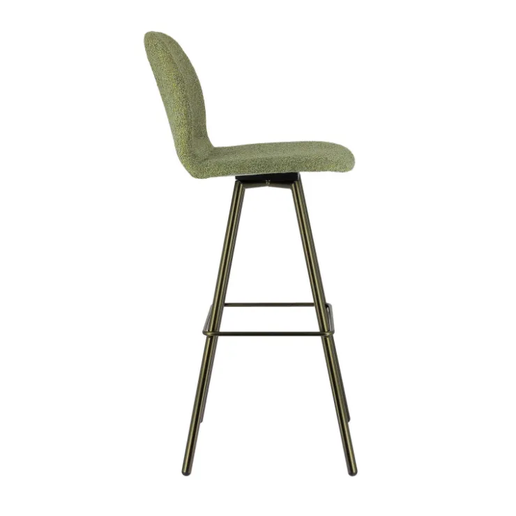 Perfecta Tabouret De Bar (assise +/- 80 Cm)*Osaka Tabouret de bar moderne en tissu et pieds en métal