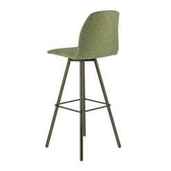 Perfecta Tabouret De Bar (assise +/- 80 Cm)*Osaka Tabouret de bar moderne en tissu et pieds en métal