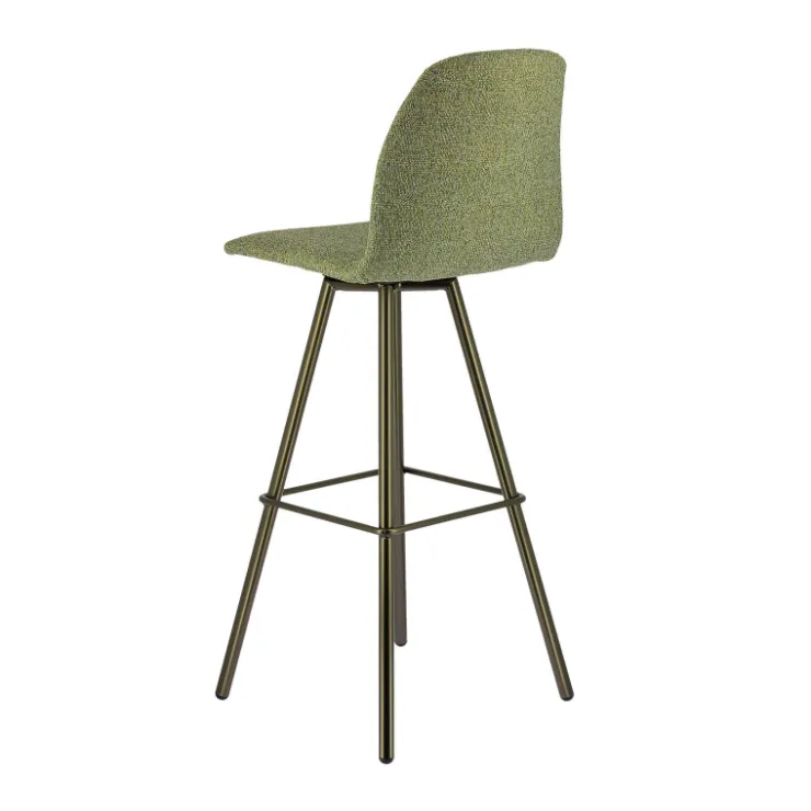 Perfecta Tabouret De Bar (assise +/- 80 Cm)*Osaka Tabouret de bar moderne en tissu et pieds en métal
