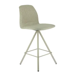 Perfecta Tabouret Snack (assise +/- 65 Cm)|Tabouret De Bar (assise +/- 80 Cm)*Osaka Tabouret snack moderne en tissu et pieds métal