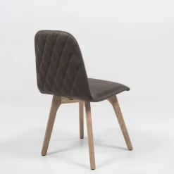 Sessio Chaise De Cuisine|Chaise De Salle à Manger*Pandora diamant Chaise de séjour moderne matelassée en synthétique et bois