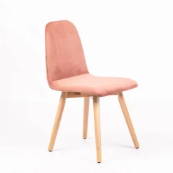 Sessio Chaise De Salle à Manger|Chaise Salon*Pandora diamant Chaise scandinave en tissu dos matelassé pieds bois