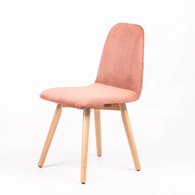 Sessio Chaise De Salle à Manger|Chaise Salon*Pandora diamant Chaise scandinave en tissu dos matelassé pieds bois
