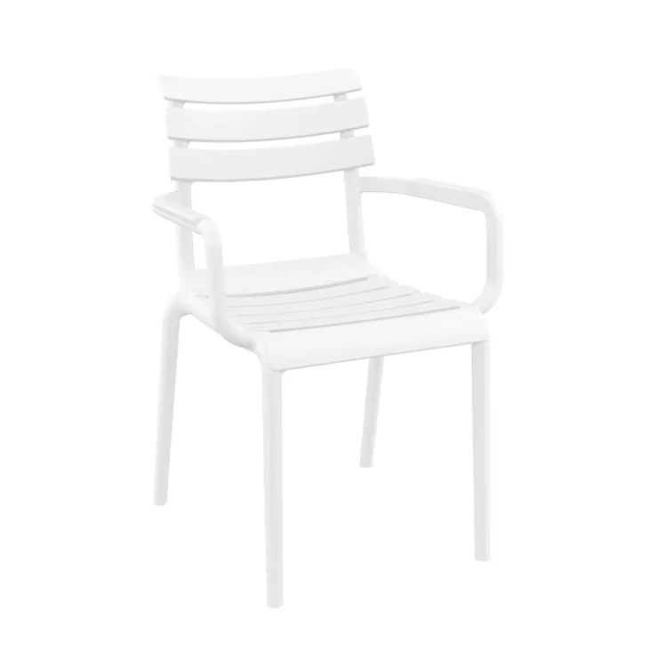 Chaise De Jardin|Fauteuil De Jardin*Paris Fauteuil de jardin empilable en polypropylène avec accoudoirs