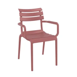 Chaise De Jardin|Fauteuil De Jardin*Paris Fauteuil de jardin empilable en polypropylène avec accoudoirs