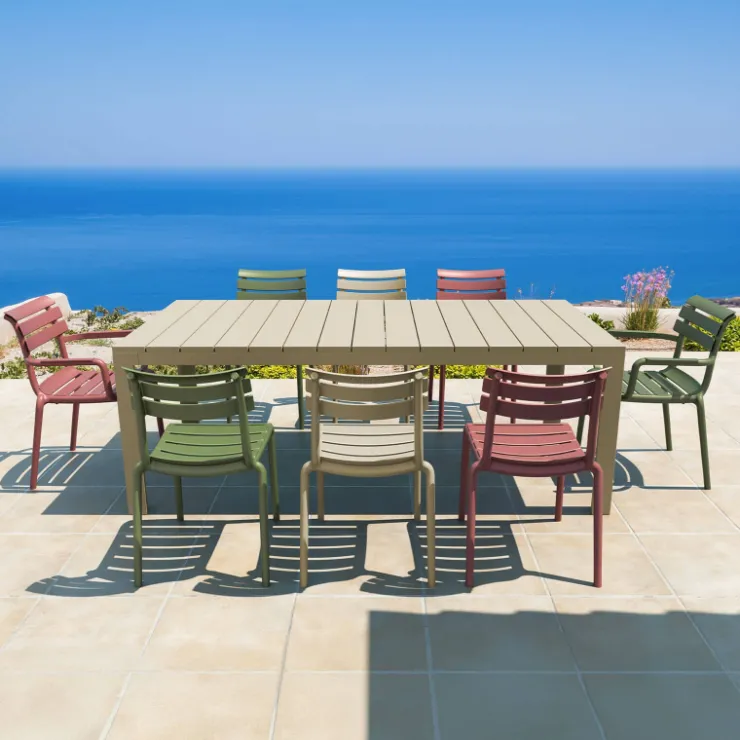Chaise De Jardin|Fauteuil De Jardin*Paris Fauteuil de jardin empilable en polypropylène avec accoudoirs