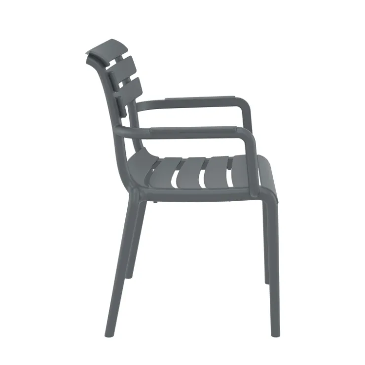 Chaise De Jardin|Fauteuil De Jardin*Paris Fauteuil de jardin empilable en polypropylène avec accoudoirs