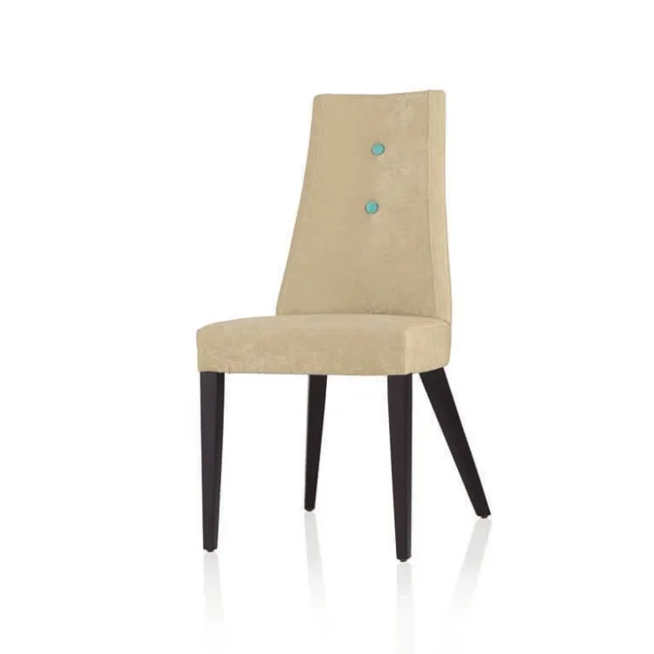 Lujosa Chaise De Salle à Manger|Chaise Salon*Park Chaise contemporaine en tissu et pieds bois