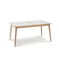 Dasras Table De Salle à Manger*Paul Table à manger scandinave en bois et céramique