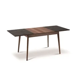 Dasras Table De Salle à Manger*Paul Table extensible en bois et en céramique