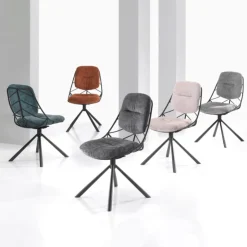 Chaise De Bureau|Chaise De Salle à Manger*PaulineChaise design confortable pivotante en tissu